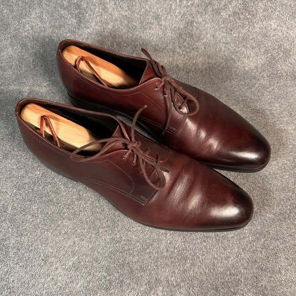 To Boot New York Adam Derrick Mens Brown Leather Derby Dress Shoes 11.5 Italy main image 5